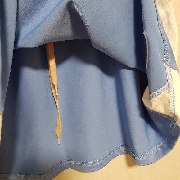 Nike Dri-Fit Blue White Mesh Athletic Pull On Tennis Skirt - Picture 10 of 12